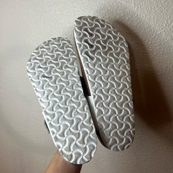 Birkenstock Gizeh 3D Flower Leather White Sandals 41 / US 10 - Picture 7 of 7